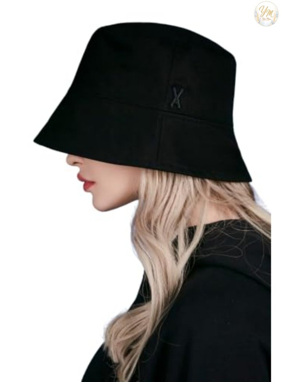 Overfit Bucket Hat with VA Stud Logo, 100% Cotton, UV Protection, Unisex